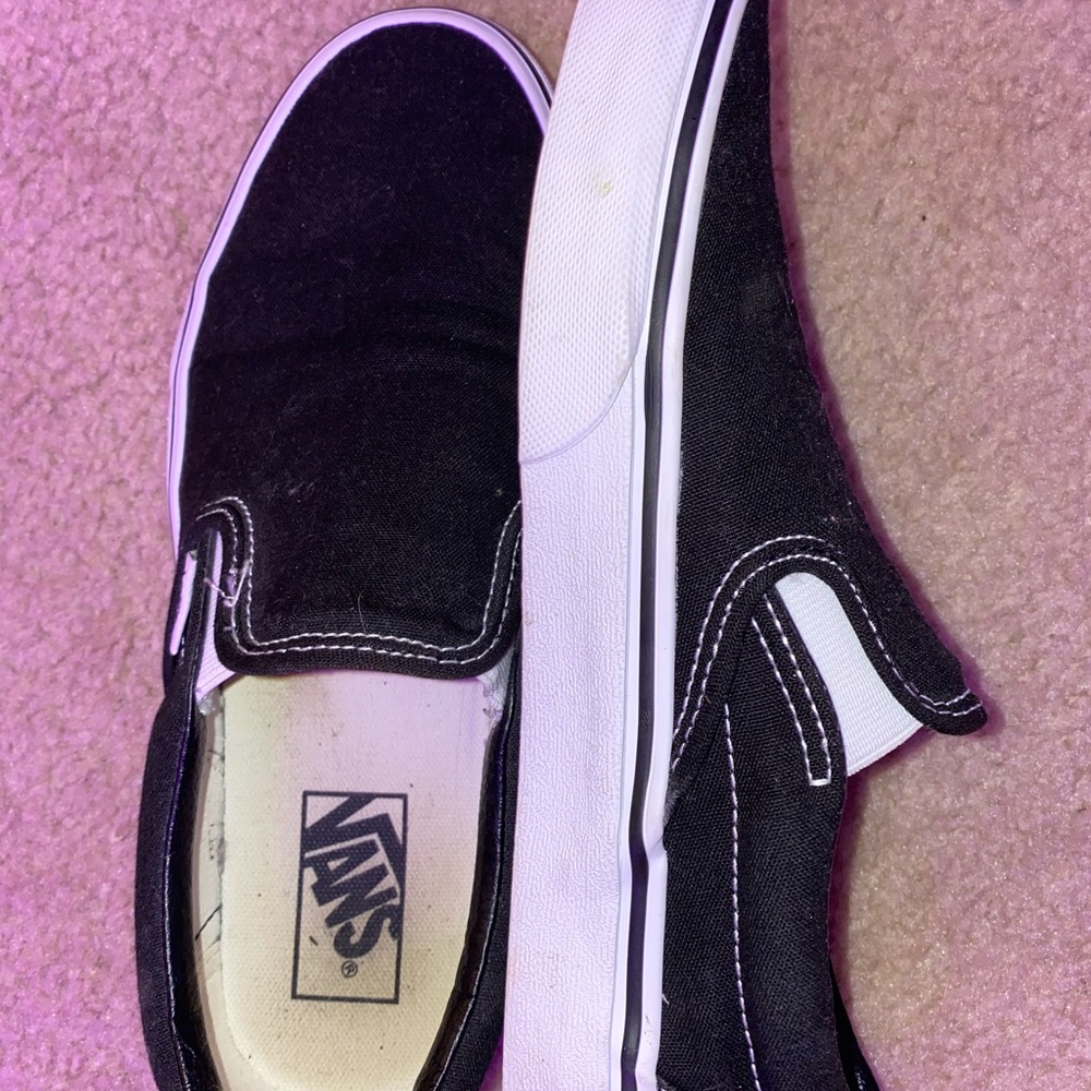Black slip on vans